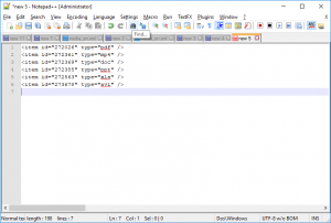 notepad++ sort column